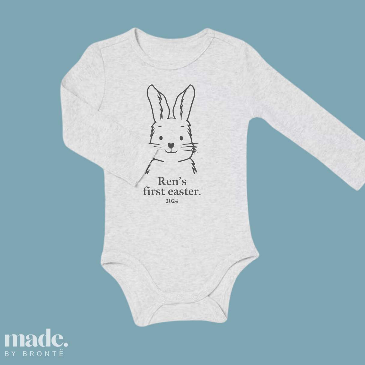 First Easter Bunny Onesie | Fast Turn-around Personalised First Easter Outfit