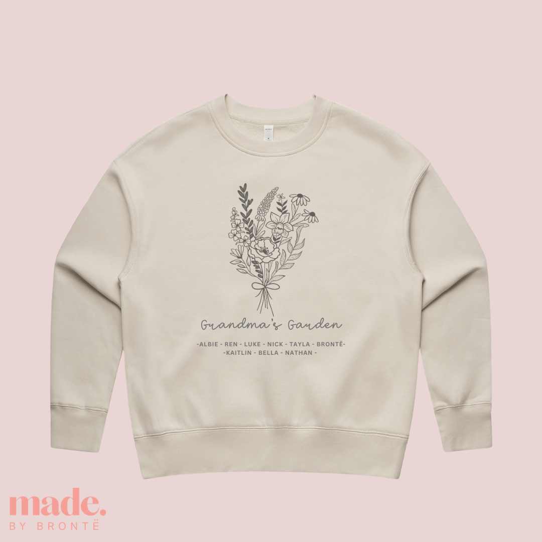 Grandmother's Garden | Relax Crewneck Jumper | Gift for Grand mothers