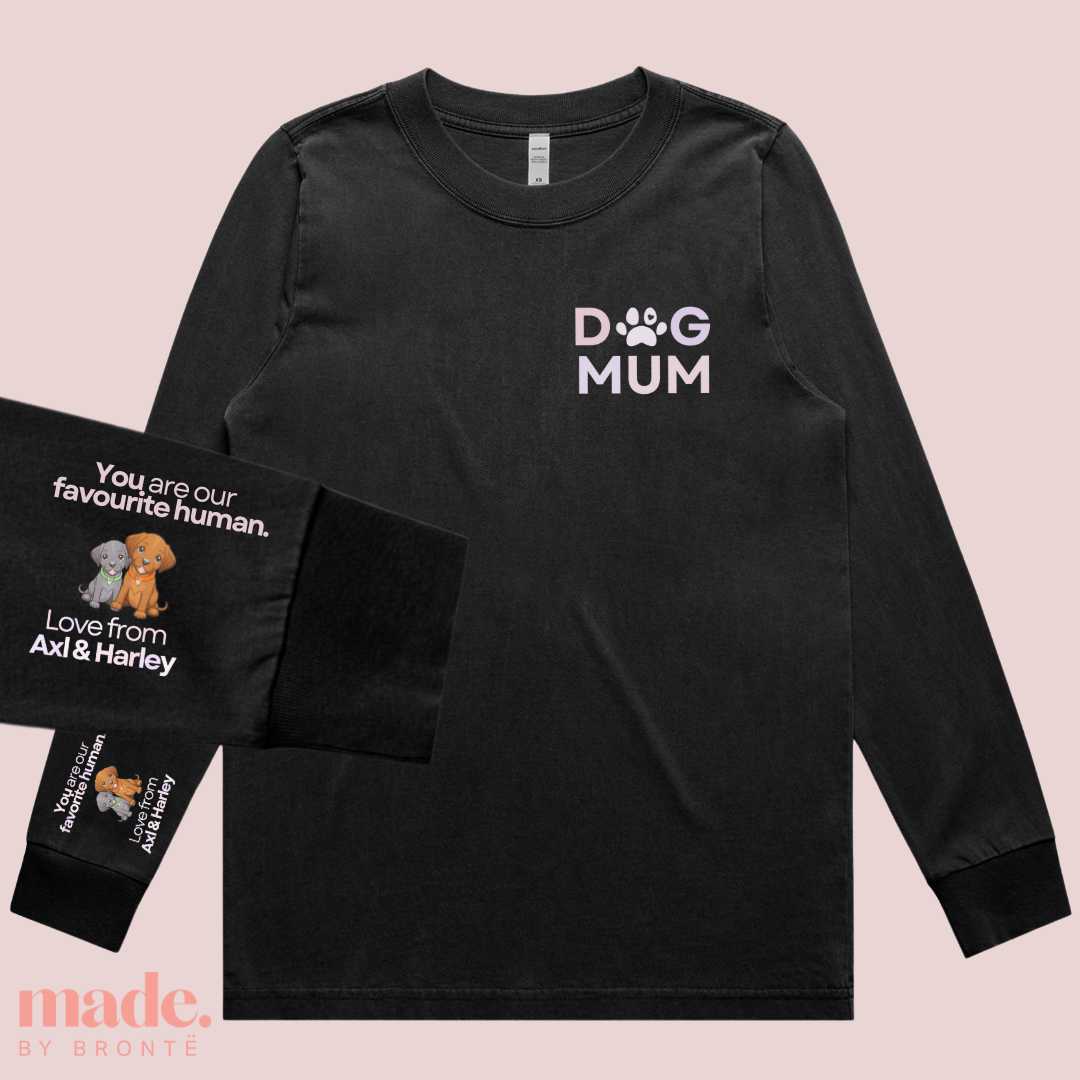Dog Mum | Customised Long Sleeve T-Shirt