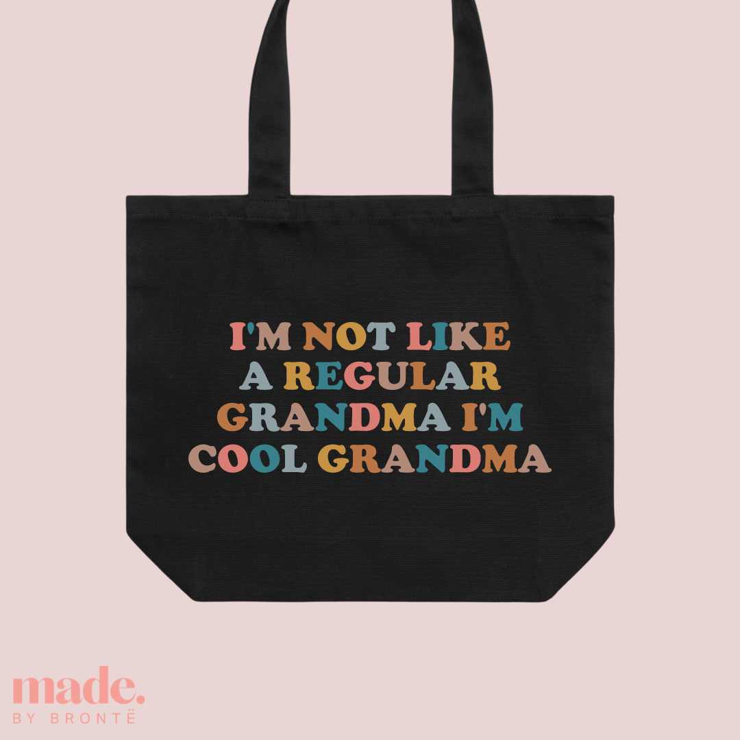 Cool Grandma Customisable | Wide Tote Bag