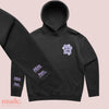 Go ask your dad. Personalised Black Jumper with lilac print, custom hand writing 