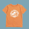 jurassic park style tshirt. kids bullying. harmony day. orange shirt. make bullying extinct