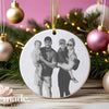 family personalised christmas bauble. made by bronte