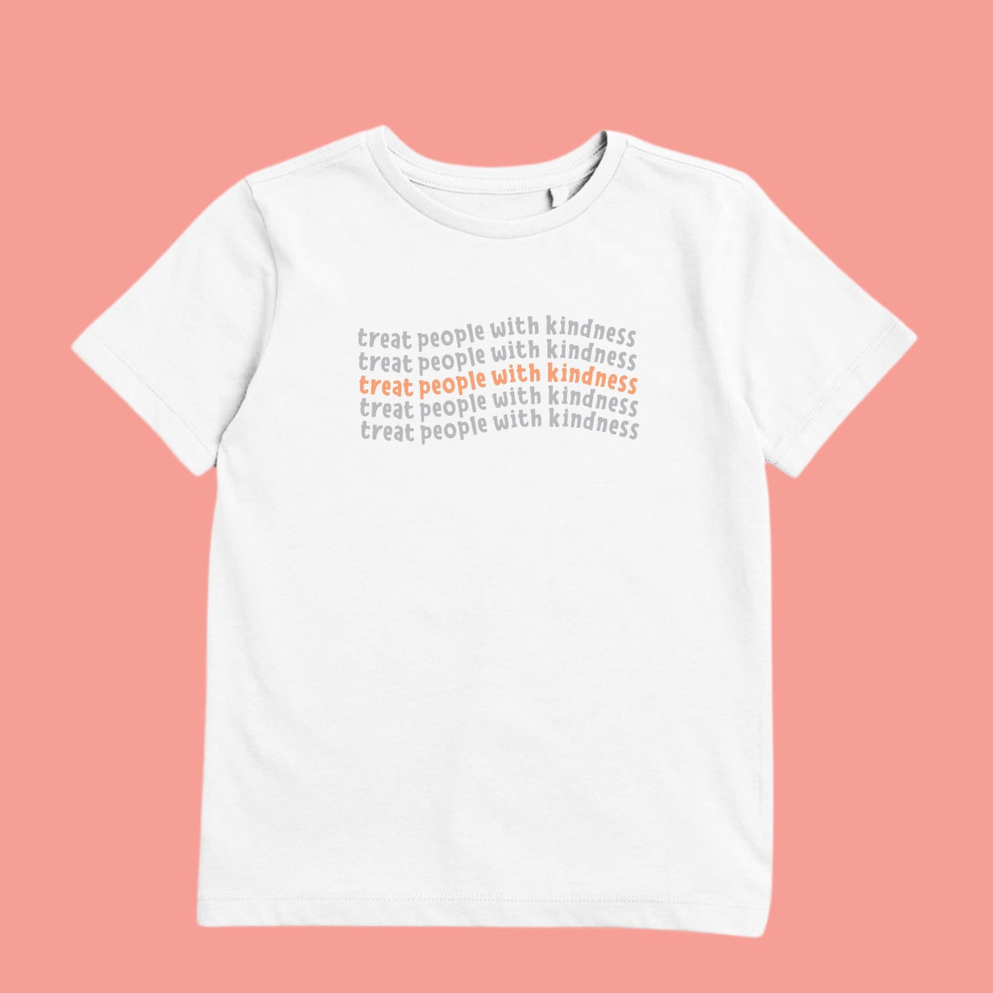 "Treat People with Kindness" Kids & Teachers T-shirt | Kindness Tops for Harmony Day